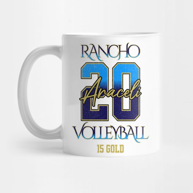 Araceli #20 Rancho VB (15 Gold) - White by Rancho Family Merch